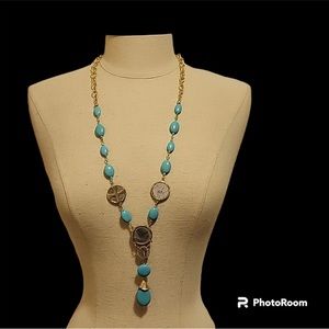 Necklace & earrings set ancient coin